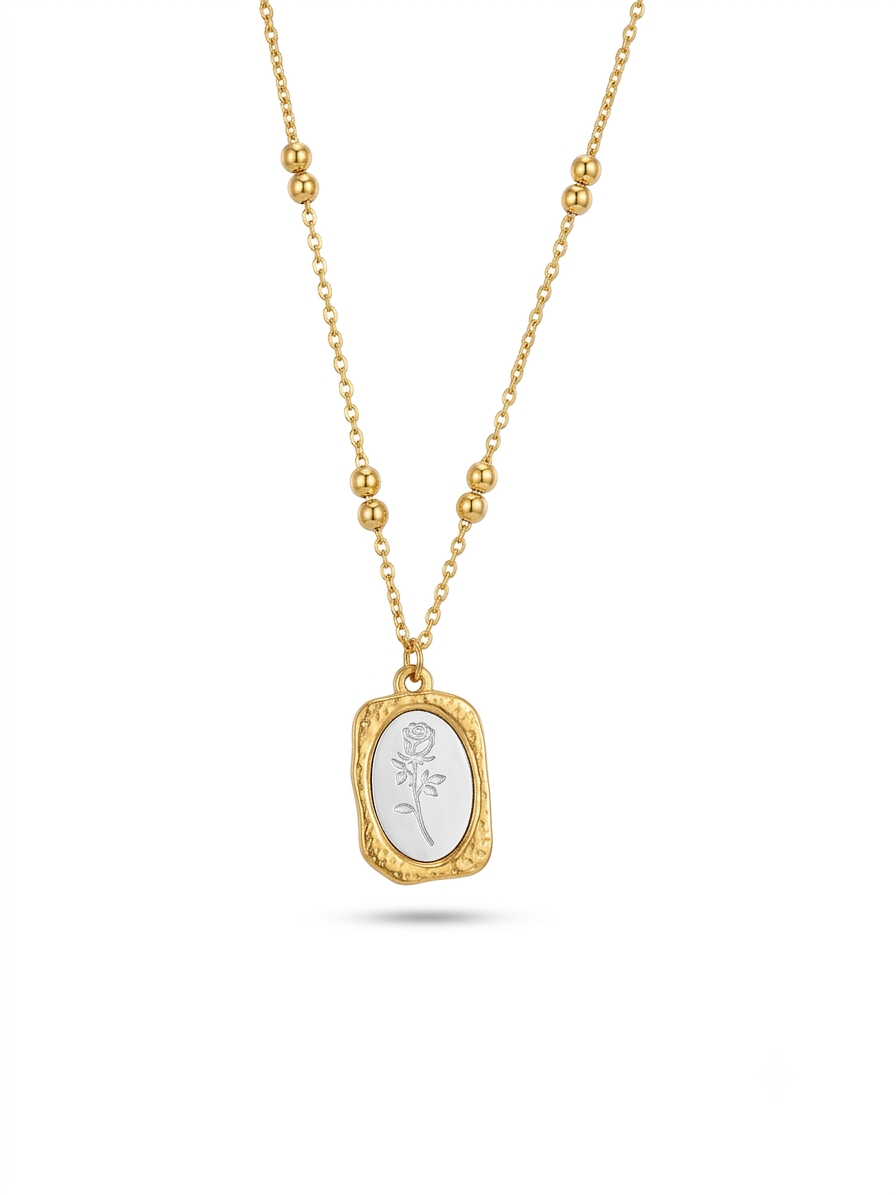 Twonic Rose Gold/silver-Tone Necklace
