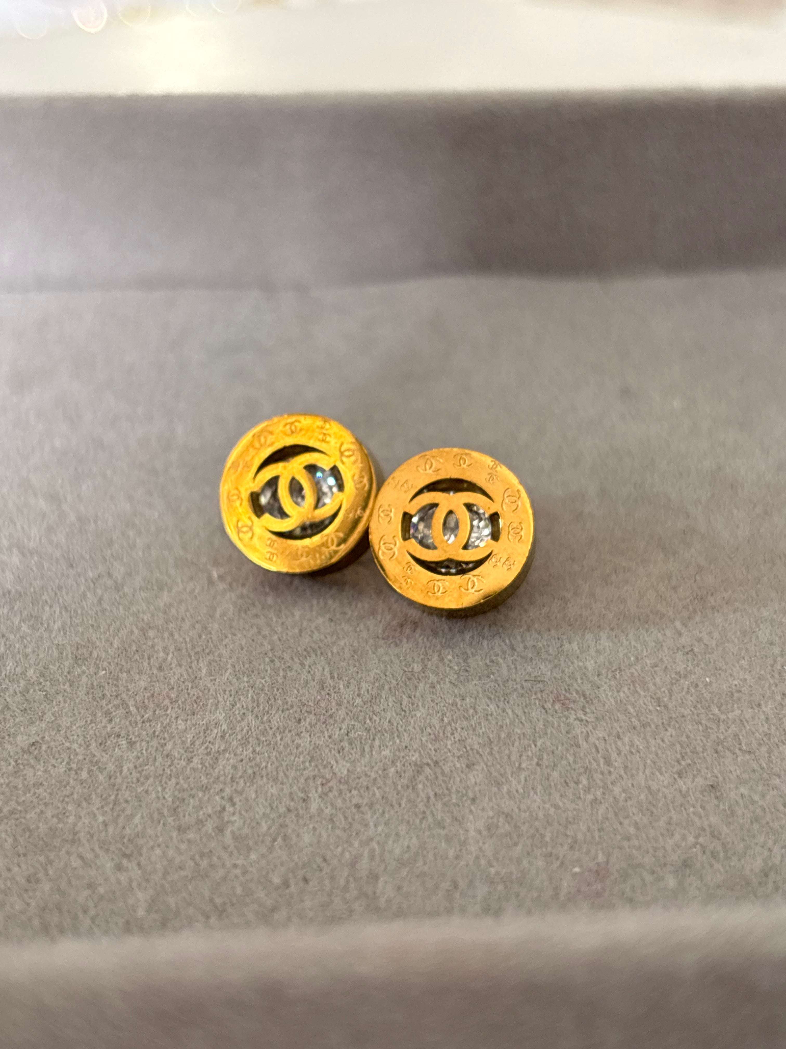 Chunky Gold Stud Earrings | Bold Everyday Statement Studs