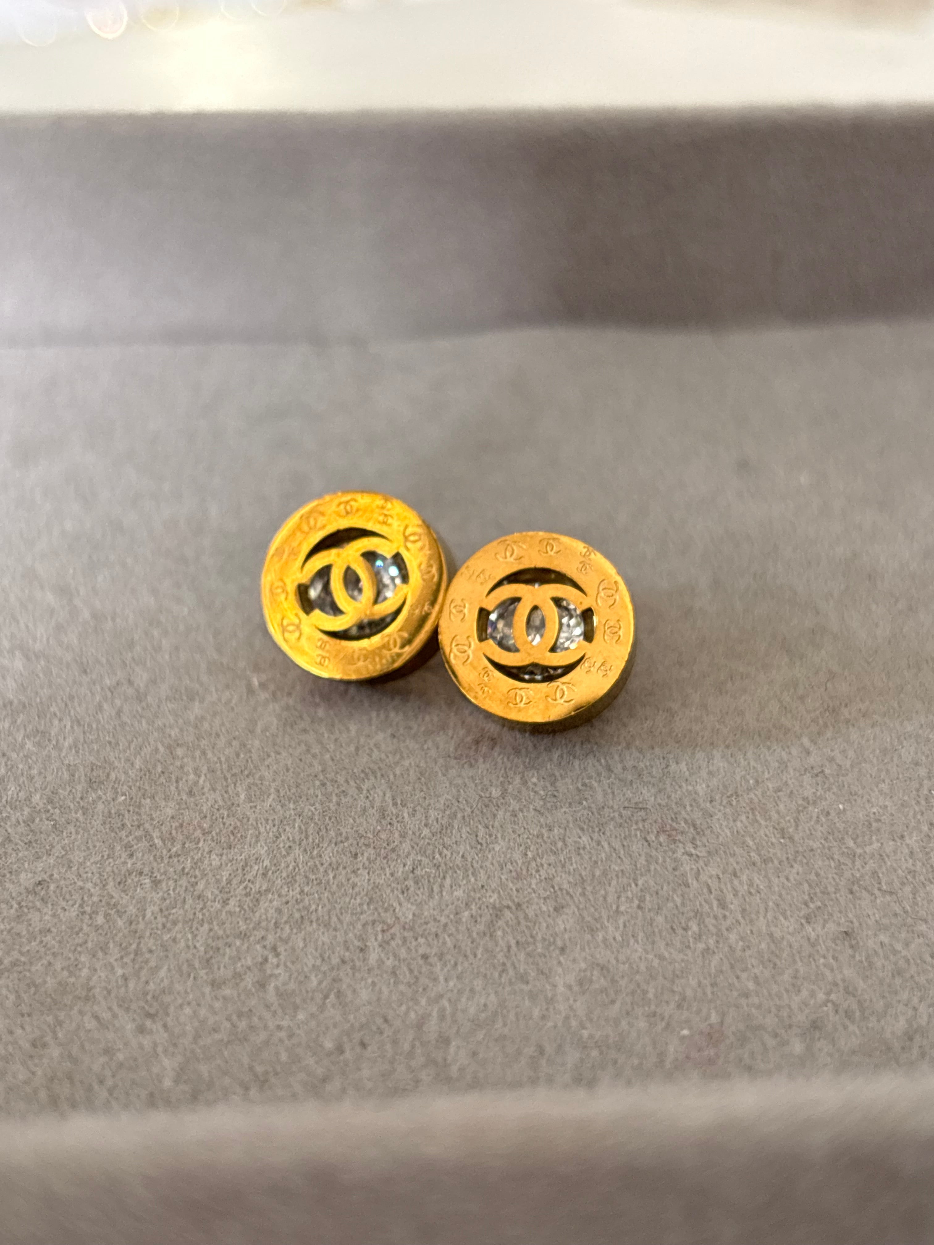 Chunky Gold Stud Earrings | Bold Everyday Statement Studs