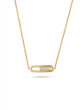 Moving Shine Kinetic Pendant Necklace