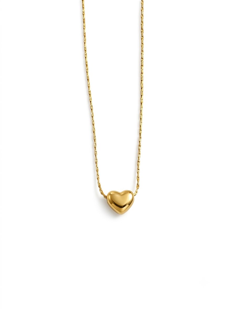 Minimal Heart Gold Necklace