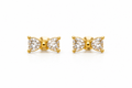 Minimal Bow Stud Earrings | Dainty Gold Bow Studs for Women