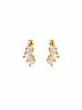 Crown Shine Stud | Gold Crown Stainless Steel Earrings (Pair)