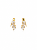Crown Shine Stud | Gold Crown Stainless Steel Earrings (Pair)