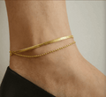 Layer Anklet | Multi-Strand Layered Chain Anklet for Women