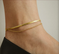 Layer Anklet | Multi-Strand Layered Chain Anklet for Women