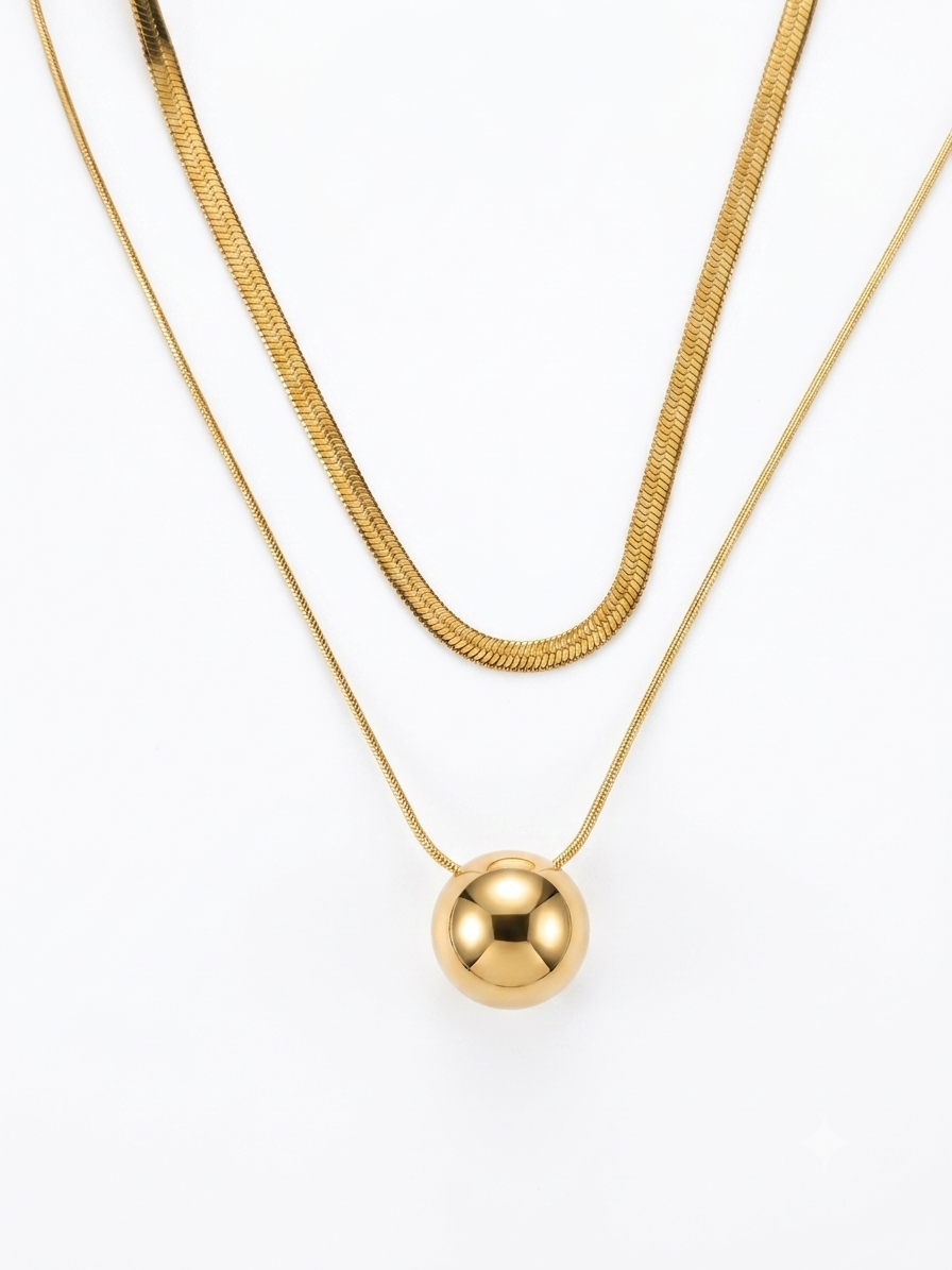 Halo Stack 3.0 Necklace | Layered Gold Necklace Set