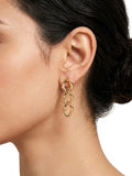 Chain Link Earrings | Edgy Gold Chain Drop Earrings for Women