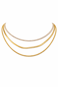 Effortless 3-Layer Gold Necklace