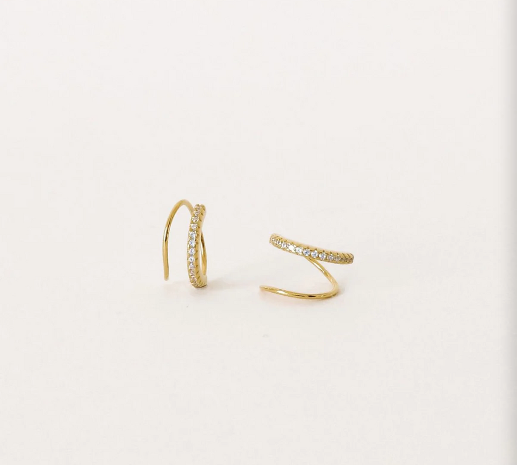 Illusion 2.0 Earrings | Upgraded Double-Effect Gold Stud Earrings