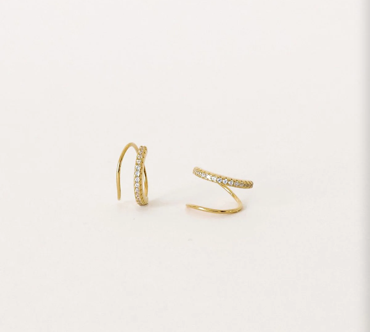 Illusion 2.0 Earrings | Upgraded Double-Effect Gold Stud Earrings