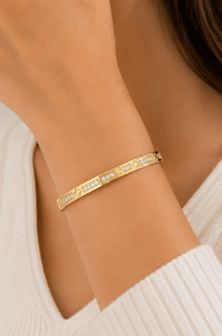 Shiny Brick Kada | Textured Artificial Bracelet