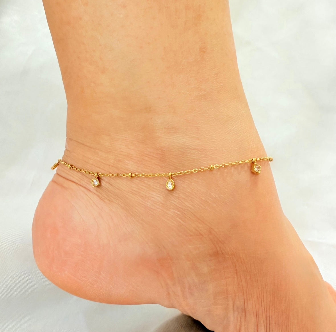 Minima Charm Anklet | Minimalist Charm Anklet for Women