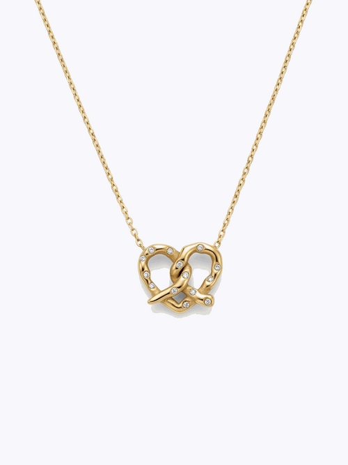 Bread Hearts Charm Necklace