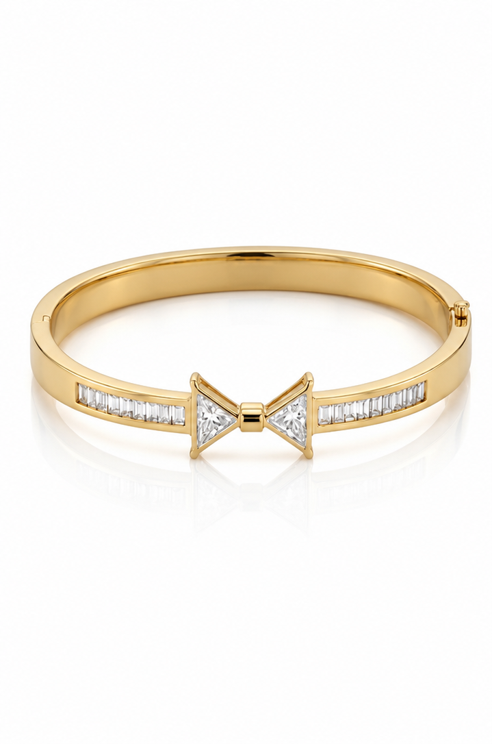 Cute Bow Kada | Dainty Artificial Bracelet for Women