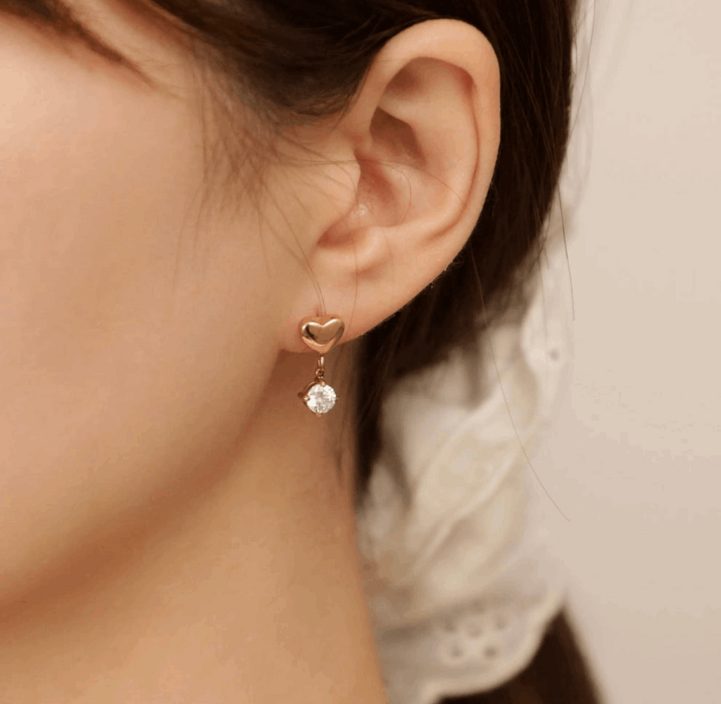Love shine drop earrings