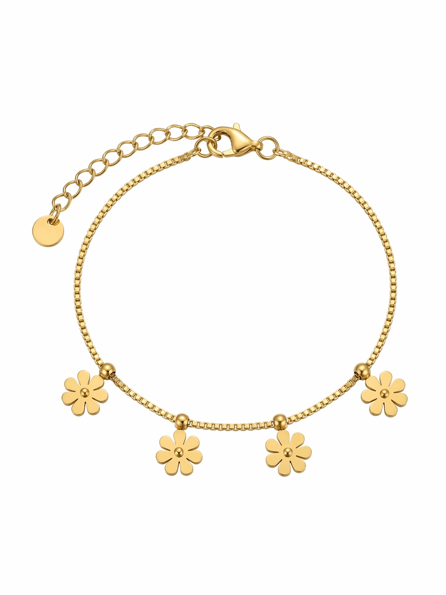 Floral Bloom Gold Bracelet