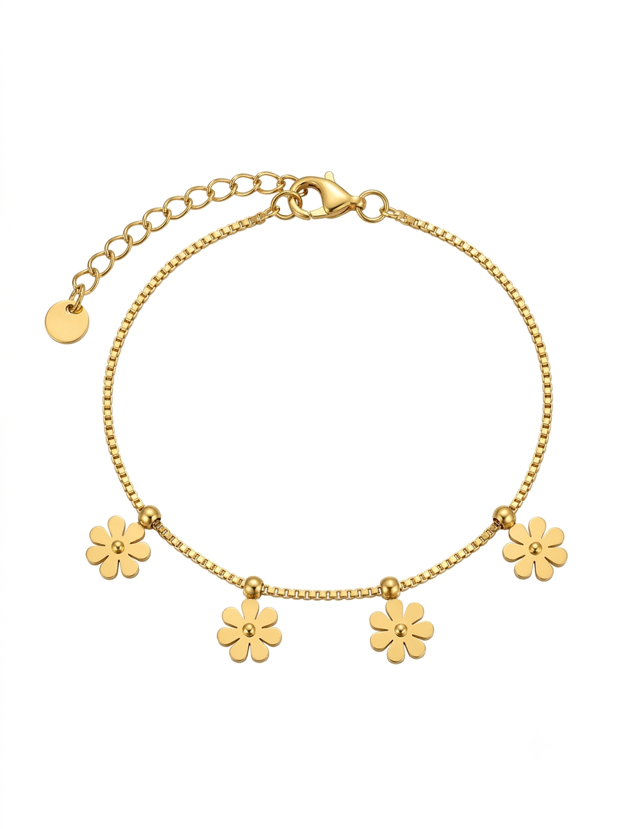 Floral Bloom Gold Bracelet