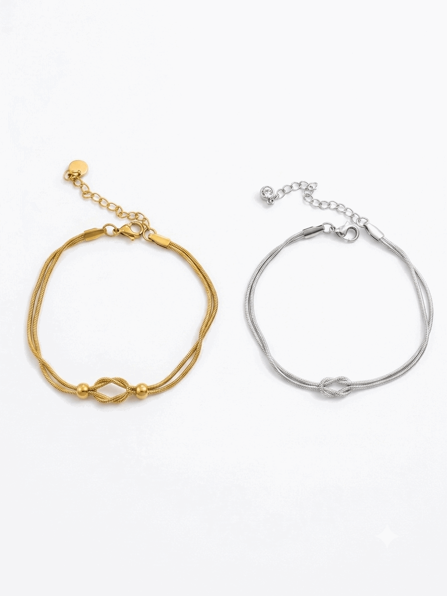 Knot – Gold & Silver | Everyday Elegance