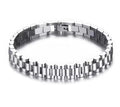 Silver Watch Strap Bracelet – Unisex Metallic Chain Wrist Accessory