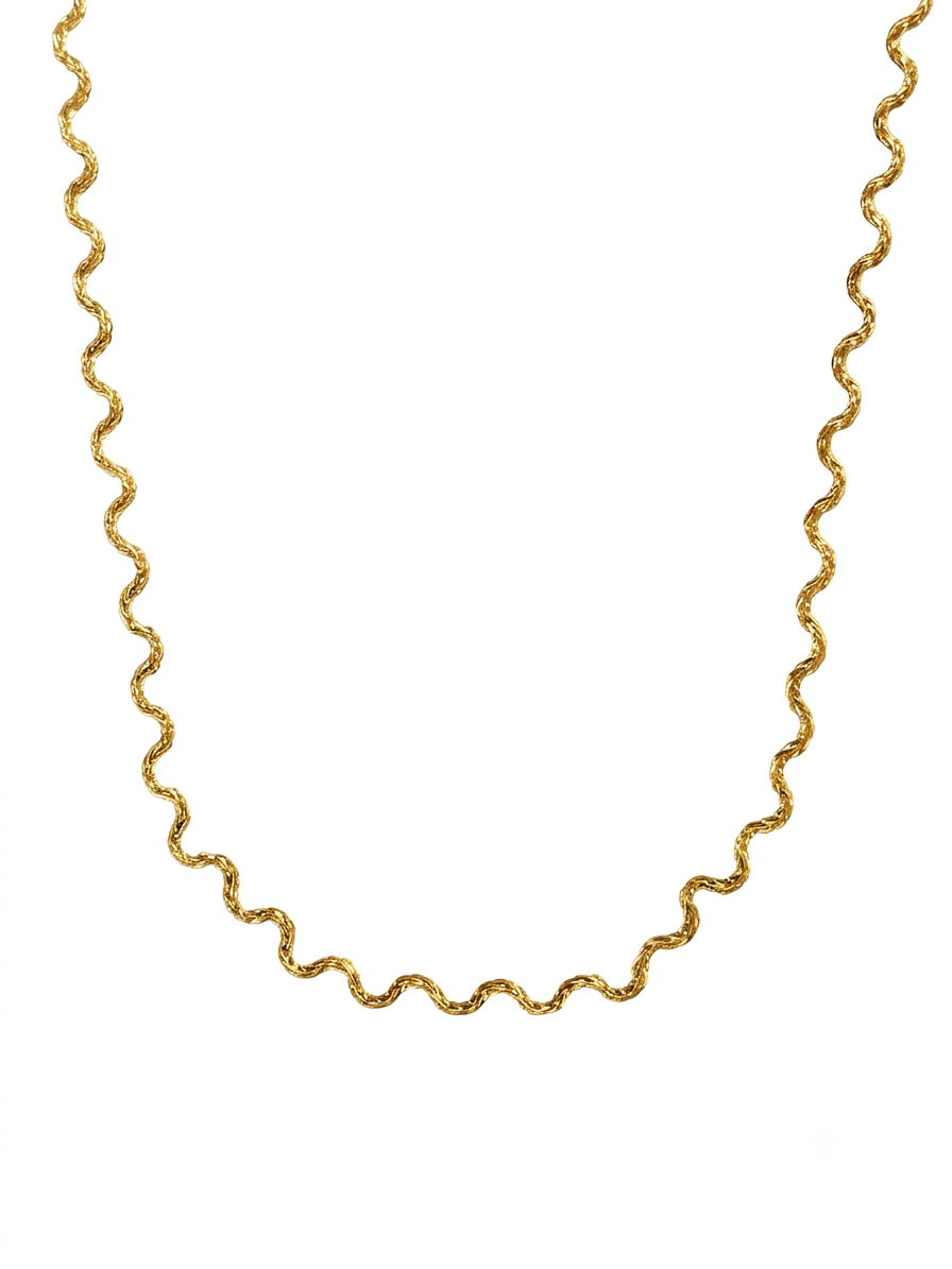 Weave Chain Necklace | Unisex Gold Chain Jewellery