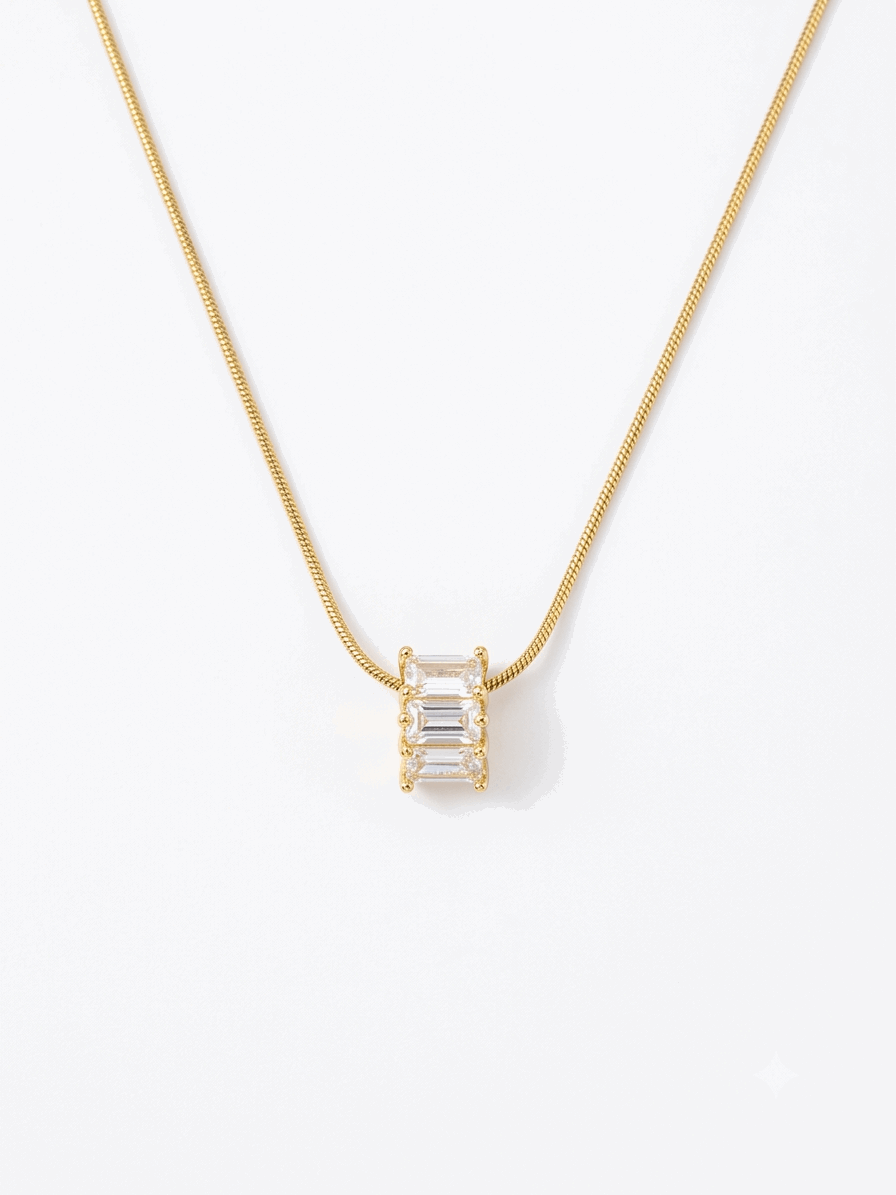 Round Shine Pendant Necklace