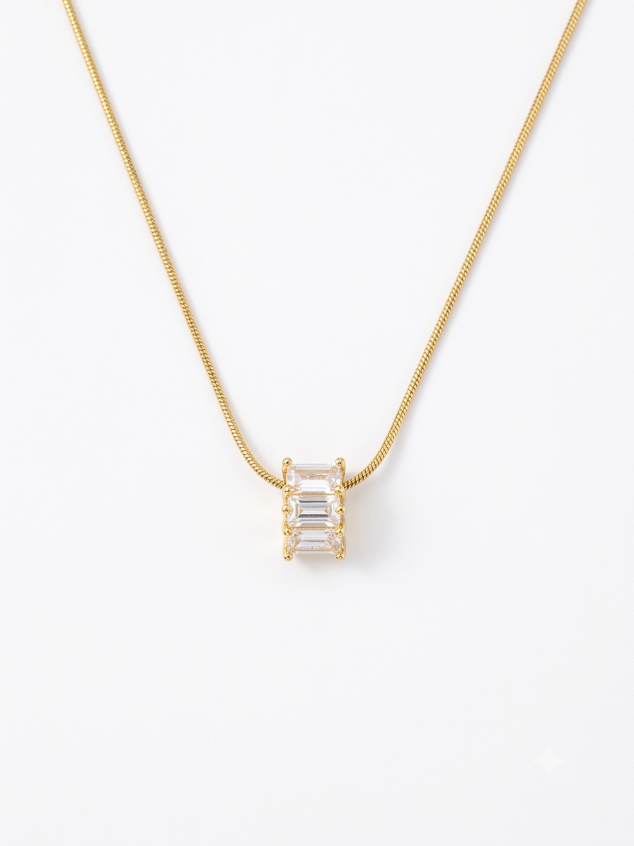 Round Shine Pendant Necklace