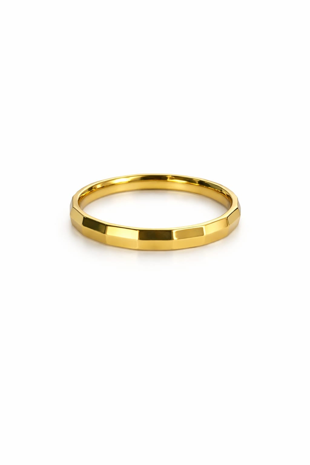 Hexa Ring – Geometric Gold-Tone Statement Ring