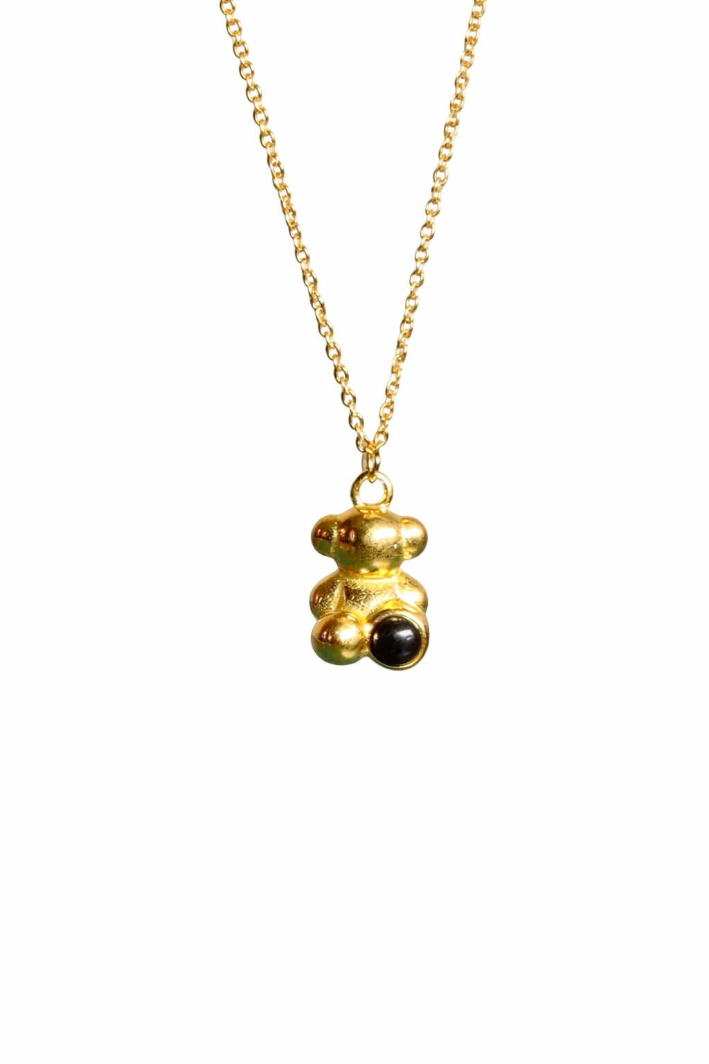 Golden Teddy Necklace | Cute Gold Charm Jewellery