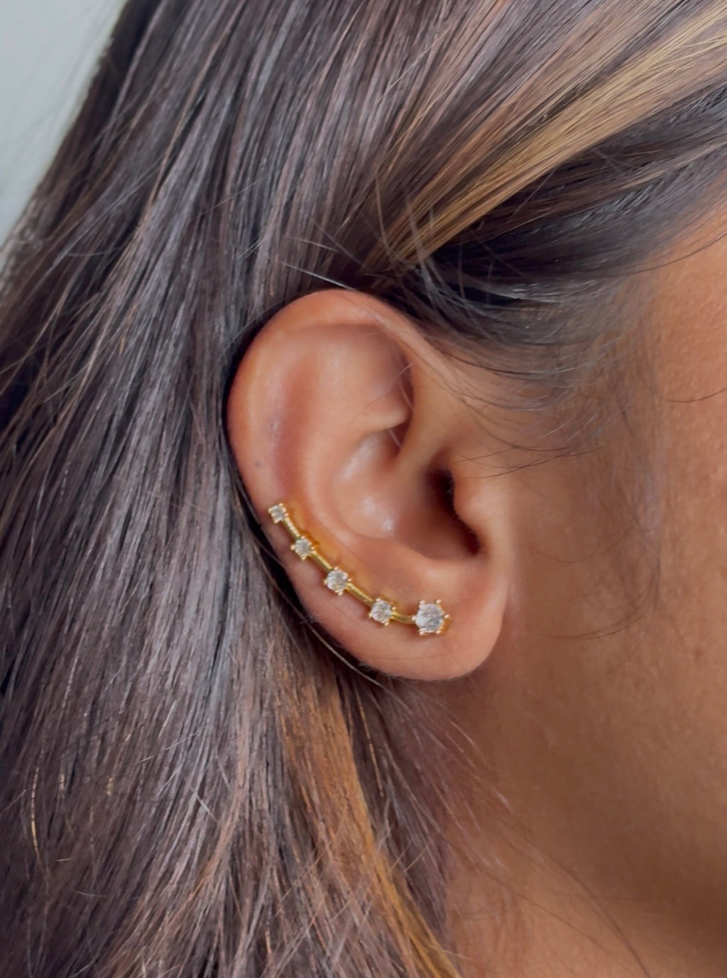 Shine gem clip ons