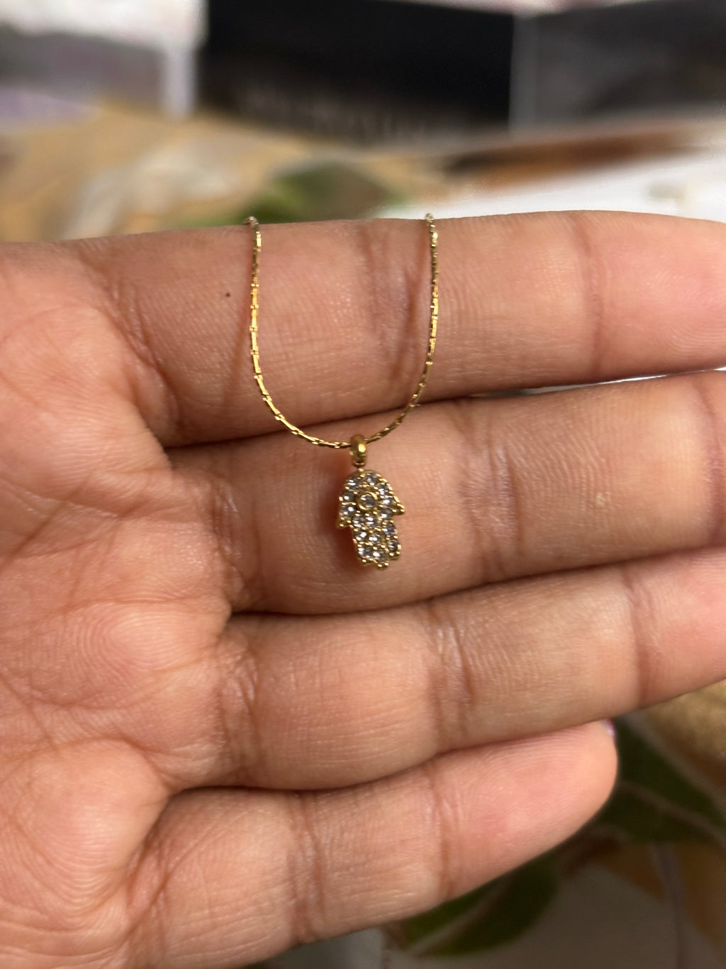 Hamsa Hand Protection Necklace