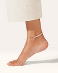 Silver Snake Anklet | Sleek Serpentine Chain Anklet for Women