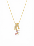 Pink Butterfly Charm Necklace