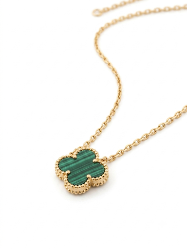 Green Clover Necklace | Lucky Charm Jewellery for Women