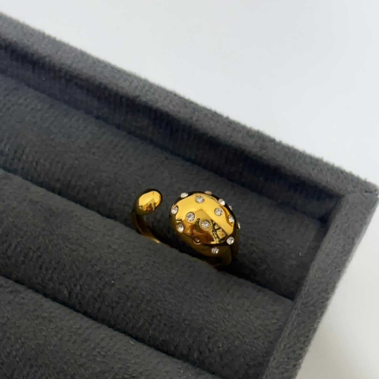 Two shine dot Ring