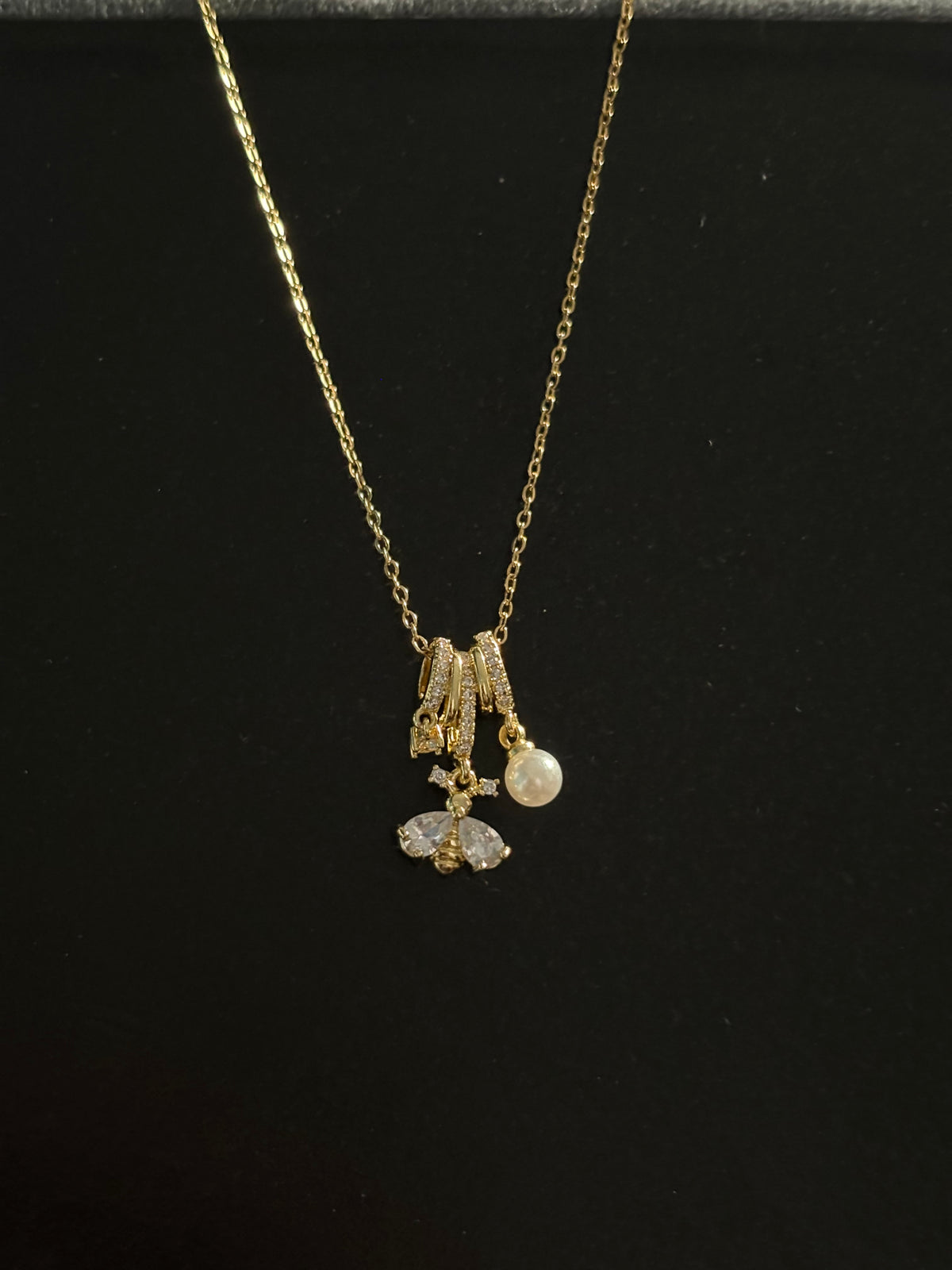 Honey Bee Charm Necklace