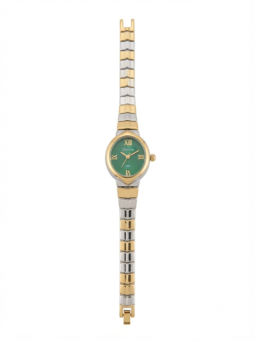 Emerald Green Dual Muse Watch | Bold Statement Timepiece for Women