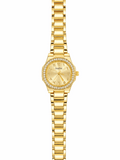 Celeste Silver Watch – Gold-Tone Crystal Bezel Women's Watch