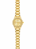Celeste Silver Watch – Gold-Tone Crystal Bezel Women's Watch