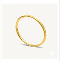 Round Simple Petite Kada | Gold Stainless Steel Bangle | 14cm & Above