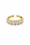 Ice Brick Band – Adjustable Iced-Out Geometric Ring