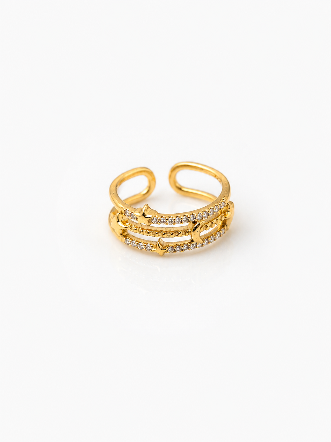 Moon Shine Adjustable Ring