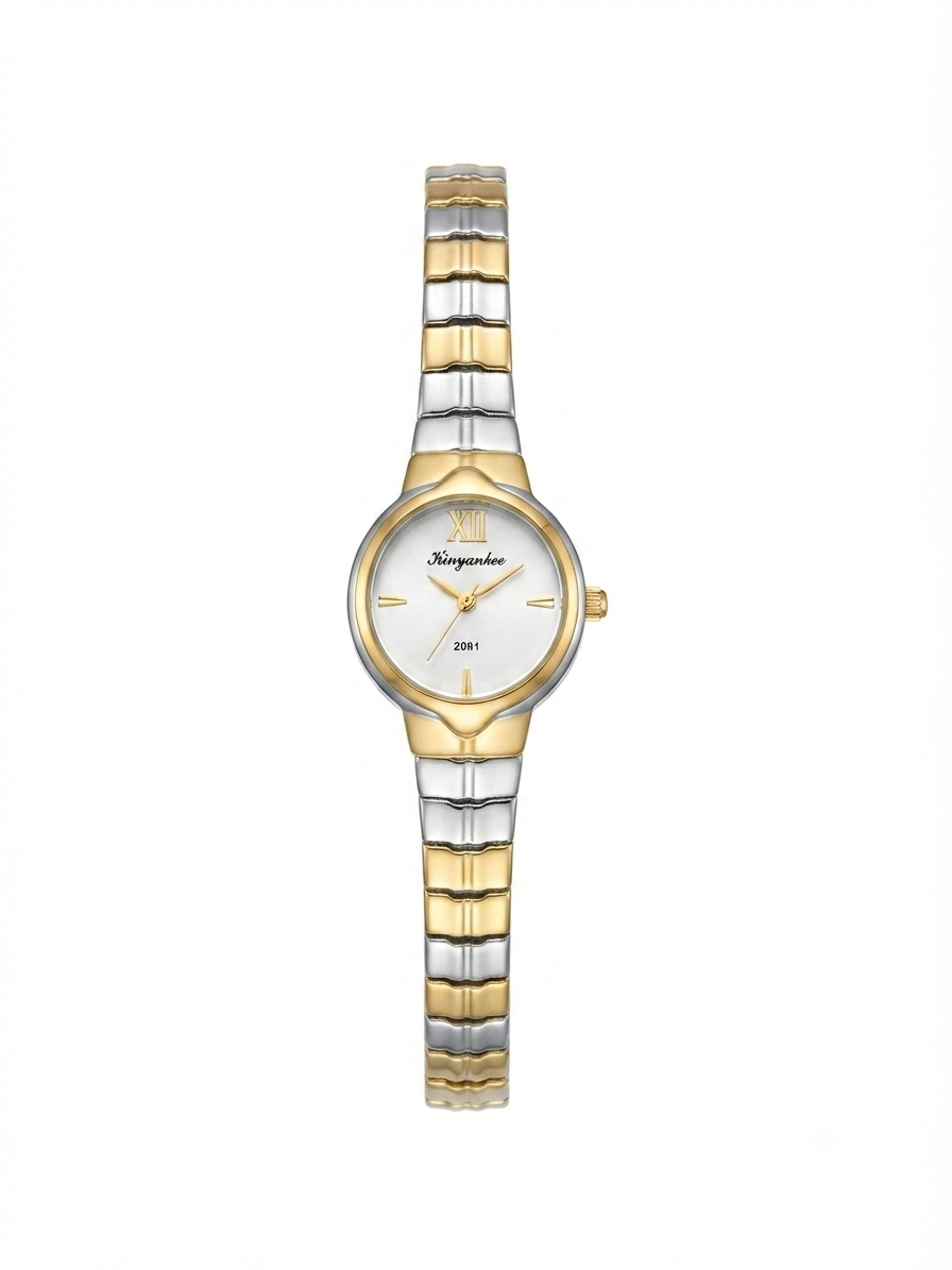 Pearl White Dual Muse Watch | Timeless Ivory Elegance for Women