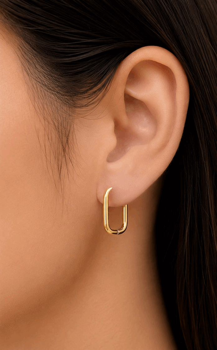 Daily Wear U Hoops | Stainless Steel Earrings