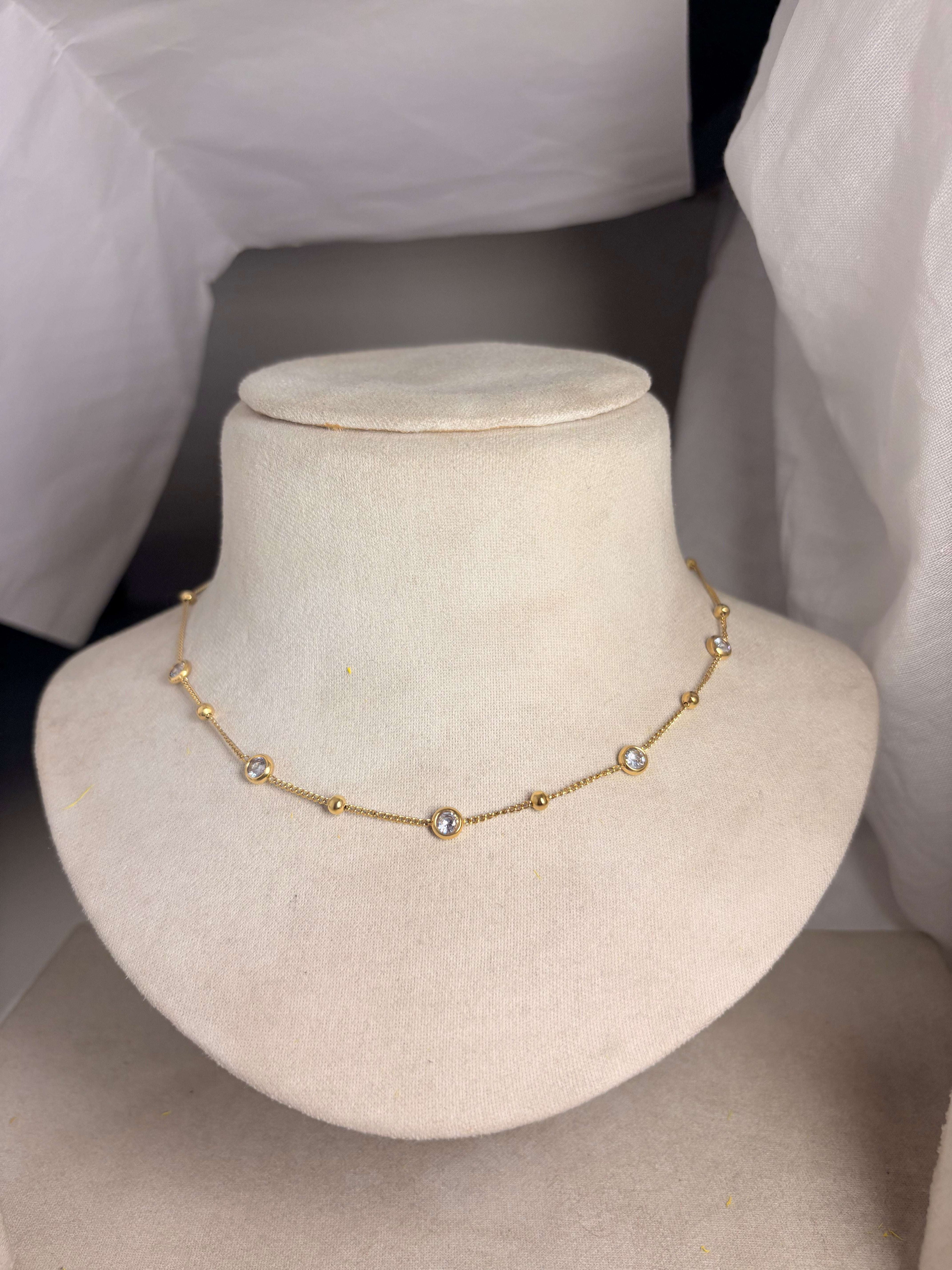 Daily Wear Shine Necklace | Everyday Gold Jewellery