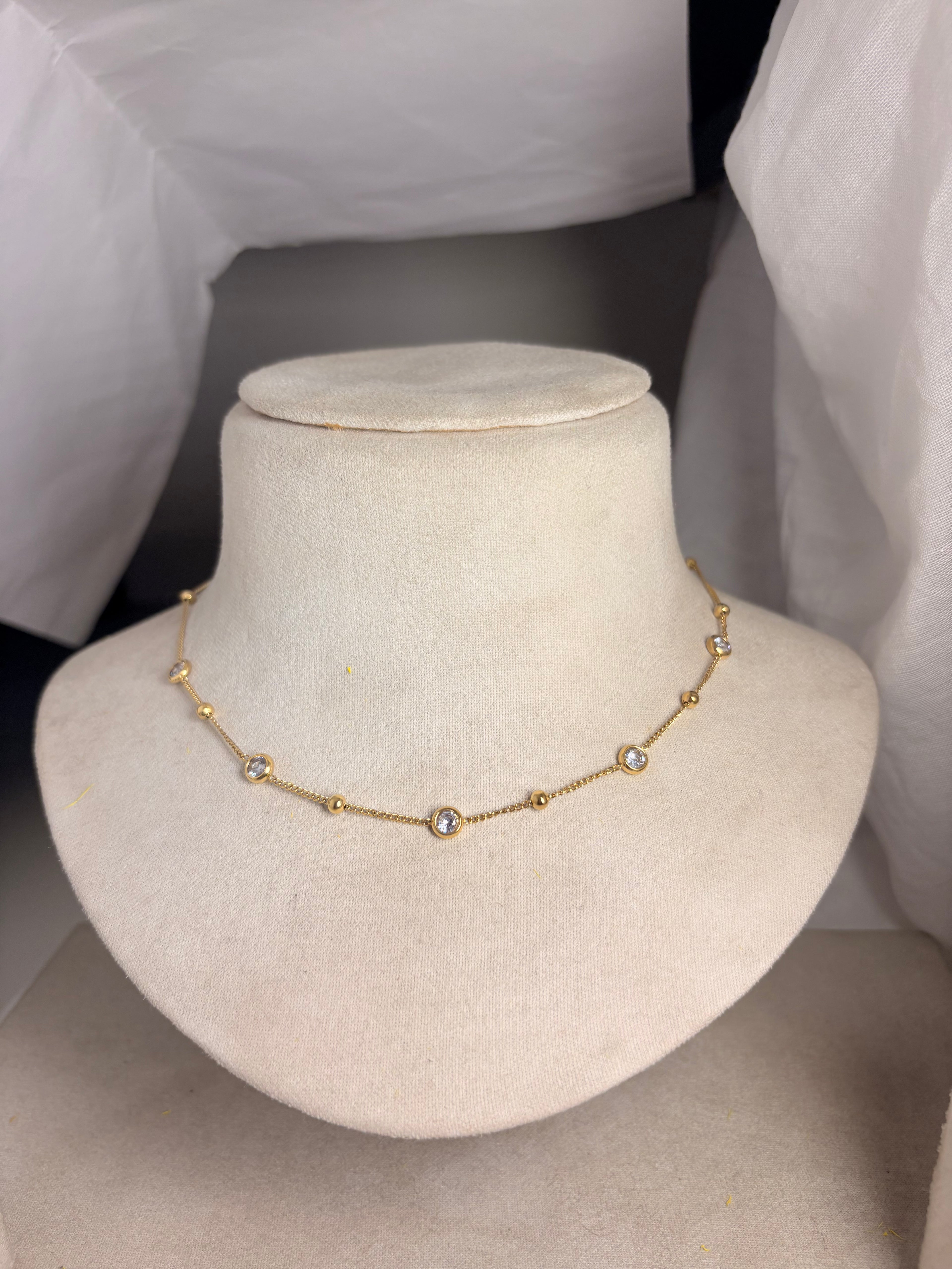 Daily Wear Shine Necklace | Everyday Gold Jewellery