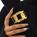 Chunky Chain Cuff | Bold Adjustable Gold Chain Bracelet