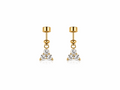 Mini Flower Stud | Gold Floral Stainless Steel Earrings (Pair)