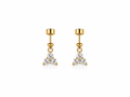 Mini Flower Stud | Gold Floral Stainless Steel Earrings (Pair)