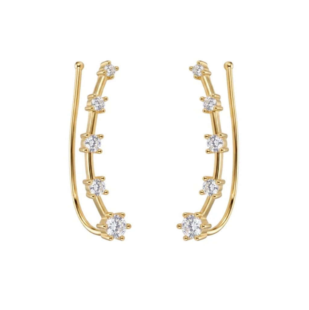 Shine gem clip ons